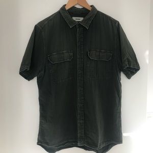 Double Twill Short Sleeve Button Up